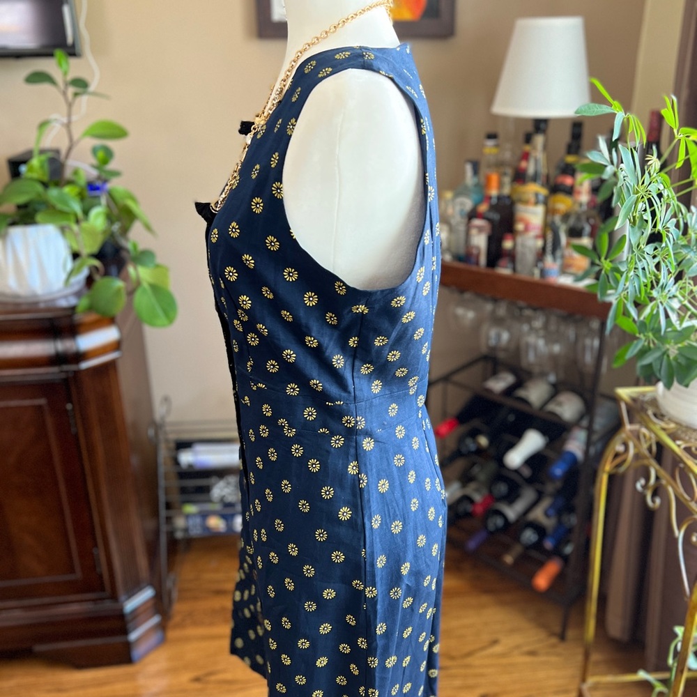 JCrew Beautiful Blue sleeveless summer dress, Size 6. - Picture 3 of 4